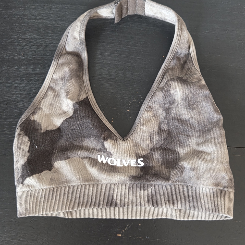 Darc Sport Women's Tie-Dye Sports Bra - Black and Gray